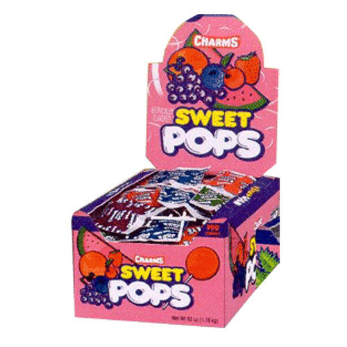 Charms Sweet Pops Assorted Flavors, 48 Ea
